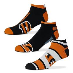 For Bare Feet Socken 3er Pack - Motiv: Cincinnati Bengals - NFL - Flash - Grösse L von For Bare Feet