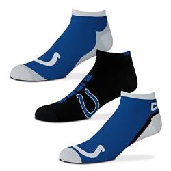 For Bare Feet Socken 3er Pack - Motiv: Indianapolis Colts - NFL - Flash - Grösse: L von For Bare Feet