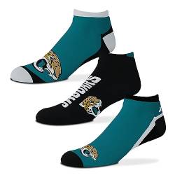 For Bare Feet Socken 3er Pack - Motiv: Jacksonville Jaguars - NFL - Flash - Grösse L von For Bare Feet