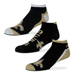 For Bare Feet Socken 3er Pack - Motiv: New Orleans Saints - NFL - Flash - Grösse: L von For Bare Feet