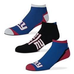 For Bare Feet Socken 3er Pack - Motiv: New York Giants - NFL - Flash - Grösse L von For Bare Feet