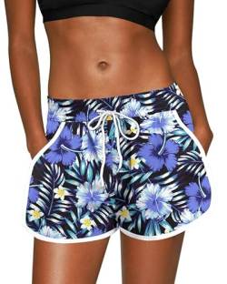 For G and PL Damen Sommer Boardshorts Tropical Für Surf Und Printed Badeanzug Tropen XXL von For G and PL