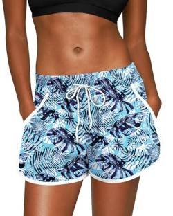 For G and PL Women Hawaiian Badehose Casual Mit Beachrider Und Bedruck Beach Blume XL von For G and PL