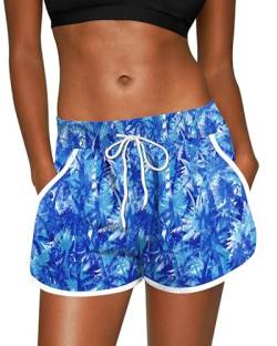 For G and PL Women Hawaiian Badehose Casual Mit Beachrider Und Bedruck Beach Blume XL von For G and PL