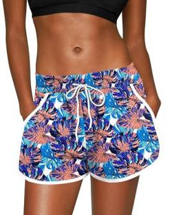 For G and PL Women Hawaiian Badehose Casual Mit Beachrider Und Bedruck Beach Blume XL von For G and PL