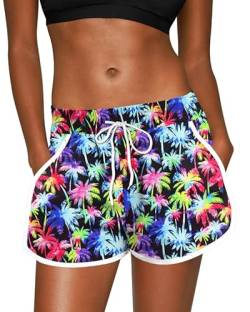 For G and PL Women Hawaiian Badehose Casual Mit Beachrider Und Bedruck Beach Blume XL von For G and PL