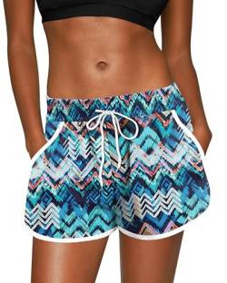 For G and PL Women Hawaiian Badehose Casual Mit Beachrider Und Bedruck Beach Blume XL von For G and PL