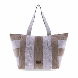 For Time Women's Beach Summer Bag Strandtasche Shopper Damen, Multicoloured von For Time