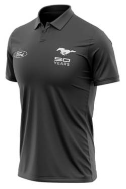 Ford Mustang 50 Years Lässiges Polyester-Poloshirt von Ford Motor Company
