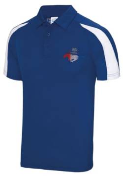 Ford Mustang Contrast RWB Lässiges Polyester-Poloshirt von Ford Motor Company
