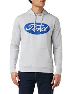 Ford Herren Logo Hoodie Kapuzenpullover, Grauer Mergel, L EU von Ford