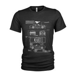 Ford Mustang T-Shirt Original Mechanical Blueprint von Ford