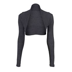 Fast Fashion Damen Plain Langen Ärmeln Plus Size Bolero Strickjacke Oben von Forever