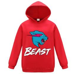 Forlcool Berühmte YouTube Gamer Esprots Logo bedruckte Hoodies Youtube Game Lightning Katzenoberteil für Jungen 3-13 Jahre Sportbekleidung, rot, 9 - 10 Jahre von Forlcool