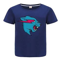 Forlcool YouTube Game Merch Jungen Mädchen T-Shirt Sommer 100% Baumwolle Top Tees, Marineblau / Blau, 9 - 10 Jahre von Forlcool
