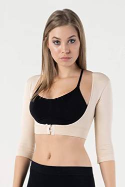 Formeasy Armshaper Damen Oberarm Shaper | Winkearm kaschieren | Keine dicken Oberarme mehr… (Beige/Nude, L) von Formeasy