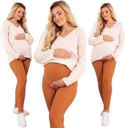 Formommy - Schwangerschaft Leggings Erwärmung hergestellt in der EU (Karamell,3XL) von Formommy