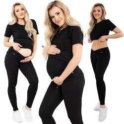 Formommy - Schwangerschaft Leggings Gaja hergestellt in der EU (Schwarz,XL) von Formommy