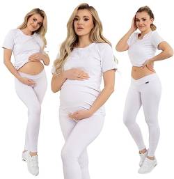 Formommy - Schwangerschaft Leggings Gaja hergestellt in der EU (Weiß,M) von Formommy