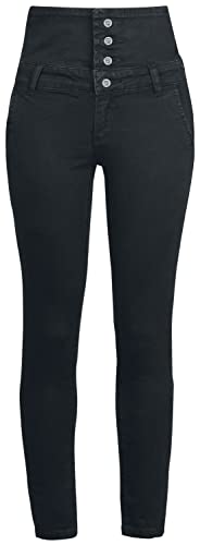 Forplay High Waist Denim Jeans Frauen Jeans schwarz W28L32 von Forplay