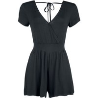 Forplay Jumpsuit - Overlay Back Knotted Short Jump Suit - XS bis XXL - für Damen - Größe XXL - schwarz von Forplay