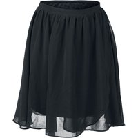 Forplay Kurzer Rock - Schwingender Ciffonrock - S bis 3XL - für Damen - Größe 3XL - schwarz von Forplay