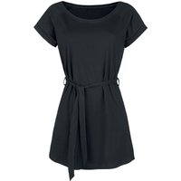 Forplay Kurzes Kleid - Jersey Kleid mit Bindegürtel - S bis 5XL - für Damen - Größe XXL - schwarz von Forplay