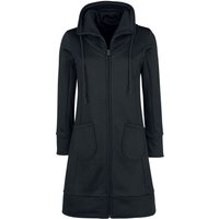 Forplay Mantel - High Neck Sweat Coat - S bis XL - für Damen - Größe L - schwarz von Forplay