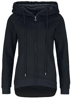 Forplay RED by EMP Zip-Up Longjacket Frauen Kapuzenjacke schwarz L 60% Baumwolle, 40% Polyester Casual Wear von Forplay