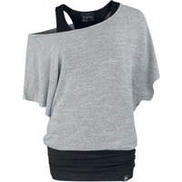 Forplay T-Shirt - Jean - S bis XXL - für Damen - Größe L - schwarz/grau von Forplay