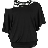 Forplay T-Shirt - Jean - S bis XXL - für Damen - Größe M - schwarz/weiß von Forplay