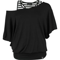 Forplay T-Shirt - Jean - S bis XXL - für Damen - Größe XL - schwarz/weiß von Forplay