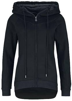 RED by EMP Damen Schwarze Lange Sweatjacke XXL von Forplay