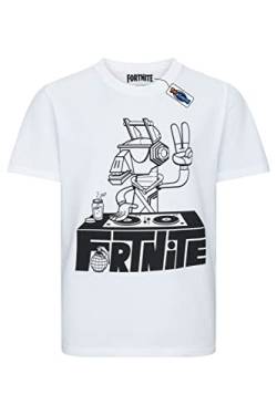 FORTNITE | Spielzeug & Gamer | DJ ALPACA | Weiß | Kurzarm | Unisex Kinder | Crew | Gaming Baumwolle T-Shirt Größen 10-16 Jahre .., weiß, 12 Jahre von Fortnite