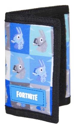 FORTNITE Unisex-Erwachsene Dreifach gefaltete Geldbörse, blau/weiß, Einheitsgröße von Fortnite