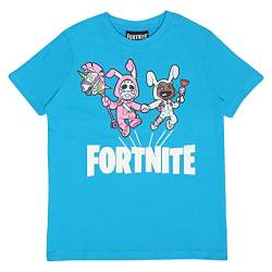 Fortnite Bunny-Ärger T Shirt, Kinder, 128-182, Azure Blau, Offizielle Handelsware von Fortnite