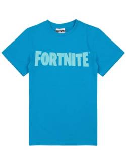 Fortnite Jungen T-Shirt Battle Royale Kinder Blaue oder Schwarze Kurzarmoberteil L von Fortnite