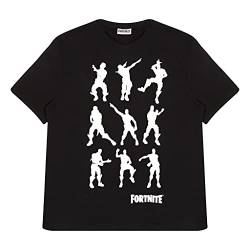 Fortnite Tanzende Emes T Shirt, Adultes, S-2XL, Schwarz, Offizielle Handelsware von Fortnite