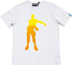 T-Shirt Kids Floss White Mel. 140cm von Fortnite