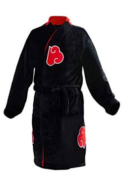 Fortunezone Cosplay Akatsuki Herren Soft Bademantel Saunaman Morgenmantel Uchiha Itachi Cosplay Kostüm L von Fortunezone