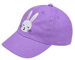 Foruhoo Baseball Cap für Kinder Verstellbar, Kappe für Jungen Mädchen 2-8 Jahre (Baumwolle: Violett, 49,50) von Foruhoo