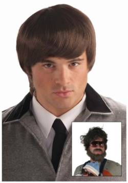 60's Groovy Guy Austin Powers Beatles Sonny Adult Costume Wig von Forum