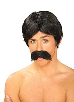 Burt Black Wig and Moustache Set [Apparel] von Forum