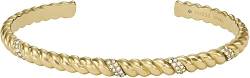 FOSSIL Armband Für Frauen, Länge: 175mm, Breite: 4.6mm Gold-Edelstahl-Armband, JF04169710 von Fossil