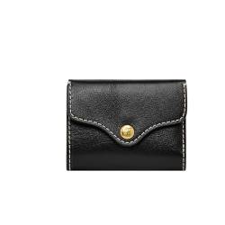 Fossil Brieftasche für Frauen Heritage, Leder Trifold schwarz L 9,8 cm, B 2,2 cm, H 8 cm SL8231001 von Fossil