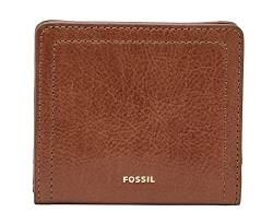 Fossil Brieftasche für Frauen Logan, Leder/Polyurethanbesatz Bifold braun 10,2 cm L x 2,5 cm B x 8,9 cm H SL7829200 von Fossil