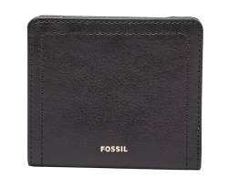 Fossil Brieftasche für Frauen Logan, Leder/Polyurethanbesatz Bifold schwarz 10,2 cm L x 2,5 cm B x 8,9 cm H SL7829001 von Fossil