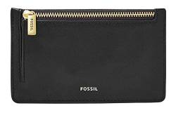 Fossil Brieftasche für Frauen Logan, Leder/Polyurethanbesatz Kartenetui schwarz 13,8 cm L x 0,4 cm B x 8,5 cm H SL7925001 von Fossil