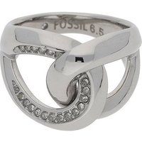 Fossil Fingerring Fossil Damen Ring JF00163040505 Edelstahl mit Schmucksteinen (kein Set, 1-tlg) von Fossil