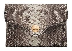 Fossil Geldbörse für Damen – Trifold Heritage geprägt Leder Python-Optik, SL8282874 – 9,8 cm L x 2,1 cm B x 8 cm H von Fossil